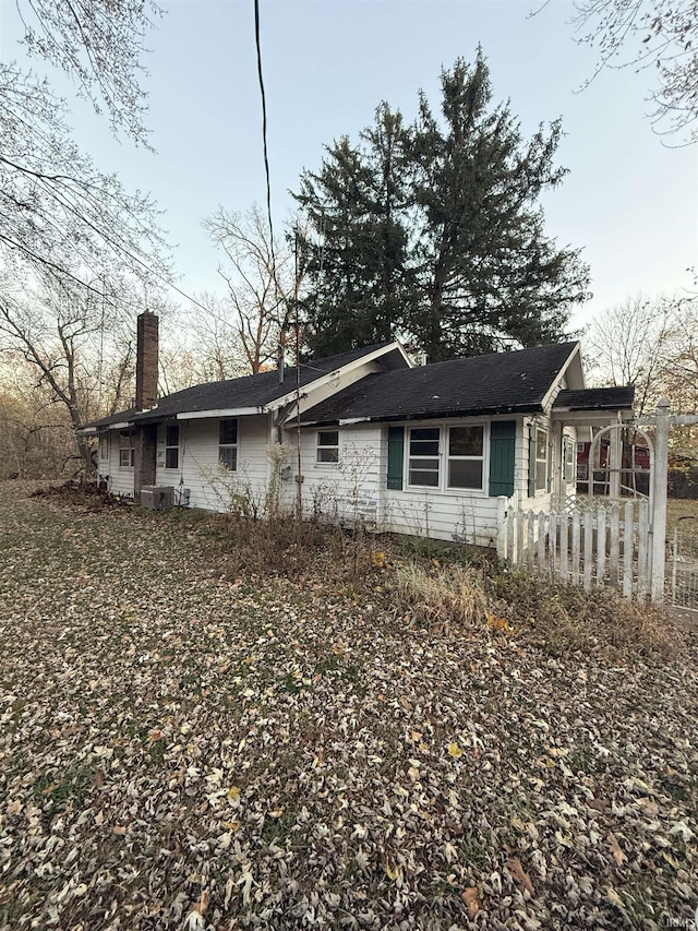 view of rear view of property