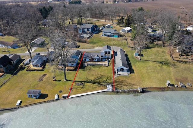 birds eye view of property featuring a residential view