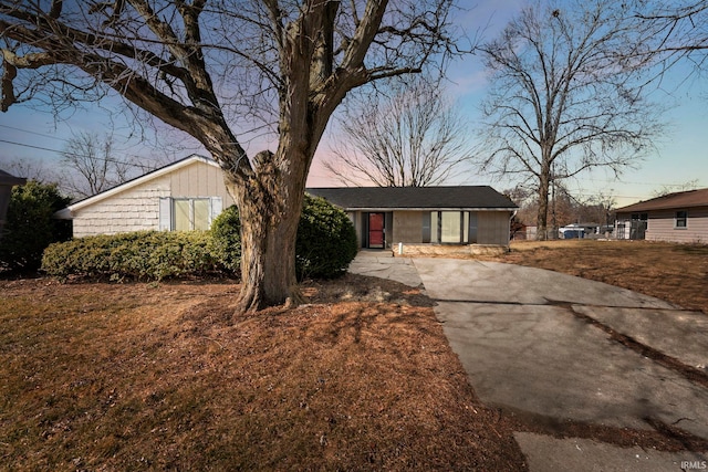 view of front of home