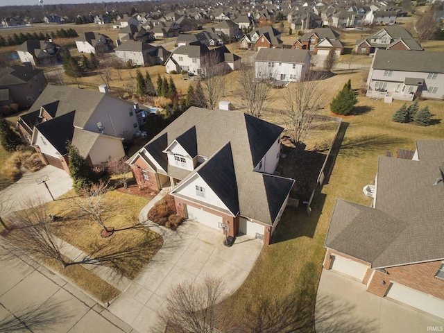 birds eye view of property featuring a residential view