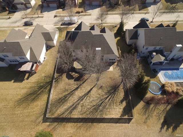 drone / aerial view featuring a residential view