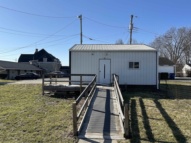 view of outbuilding with an outdoor structure