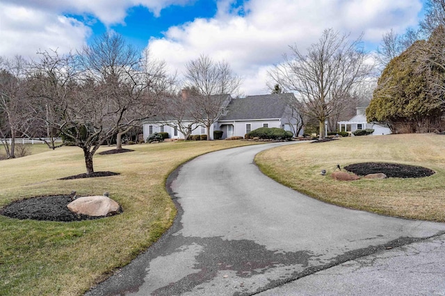 view of street featuring driveway