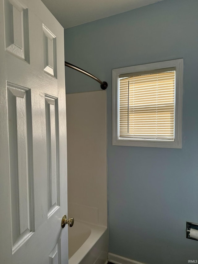 full bathroom featuring shower / tub combination