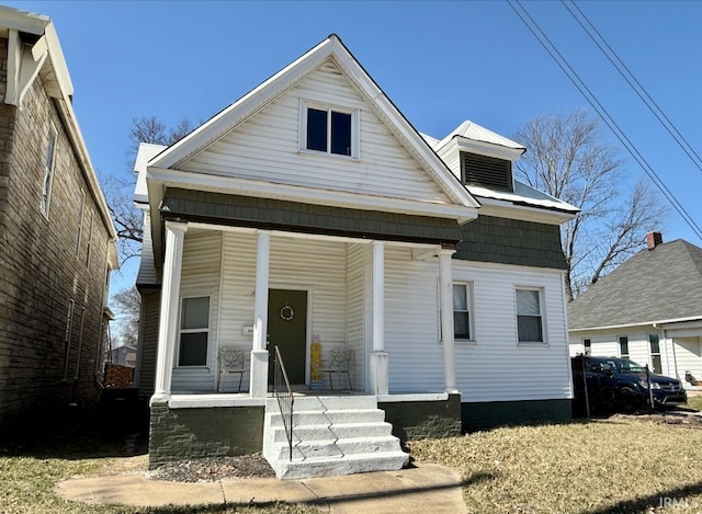 view of front of house featuring a porch