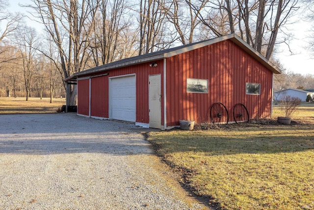 view of outbuilding with an outdoor structure