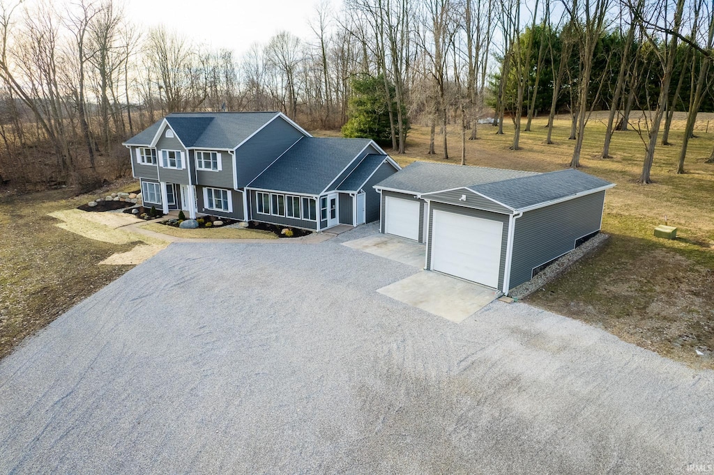 birds eye view of property