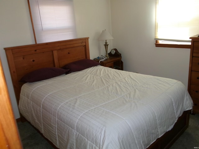 bedroom featuring carpet flooring