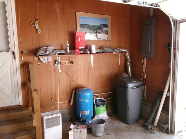 utility room with electric panel