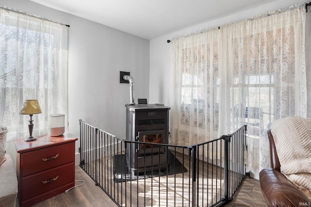 bedroom featuring wood finished floors