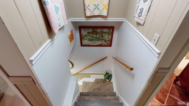 view of staircase