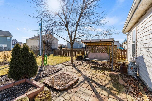 view of patio with fence