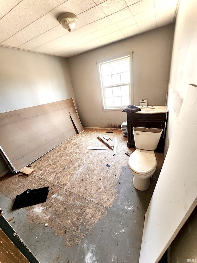 bathroom with a sink and toilet