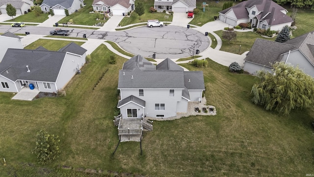 aerial view featuring a residential view