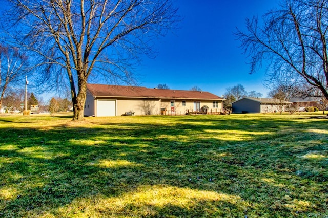 exterior space with a lawn