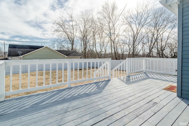 deck with fence