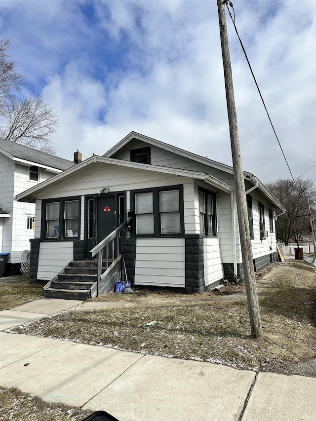 view of bungalow-style house