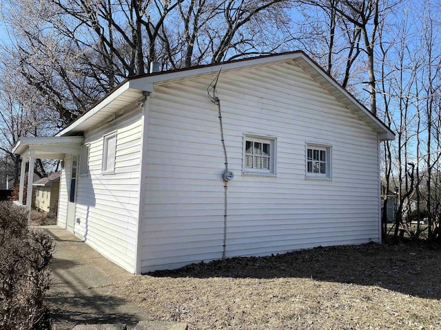 view of side of property