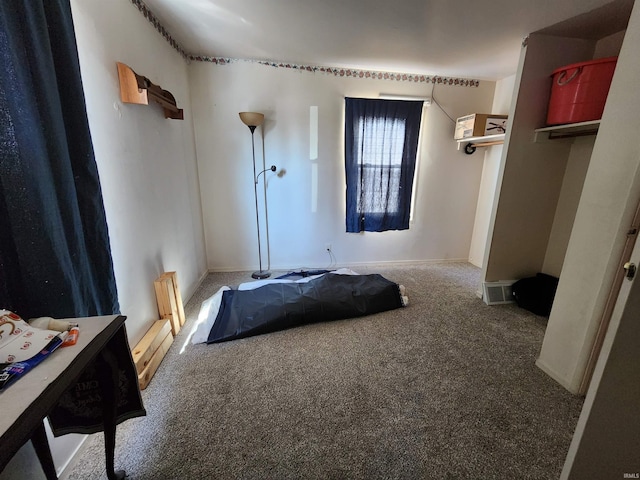 bedroom with carpet floors