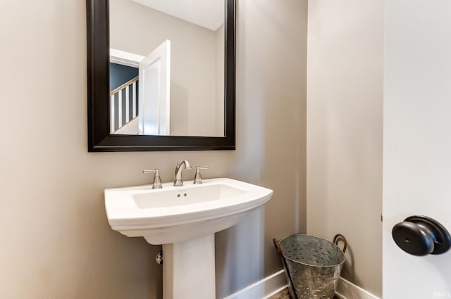 bathroom with a sink