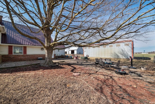 view of yard featuring a patio