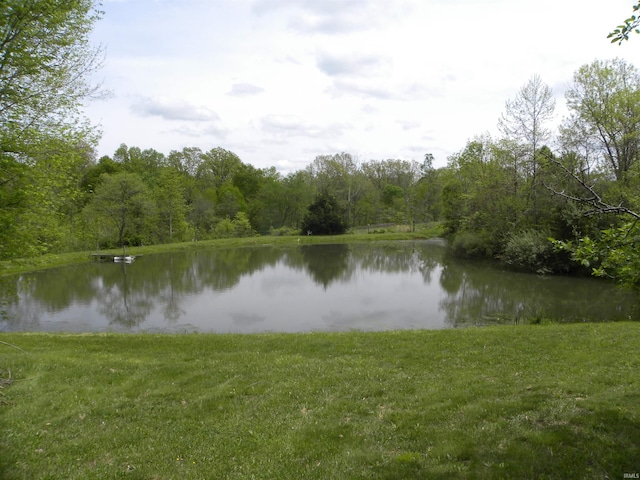 property view of water featuring a view of trees