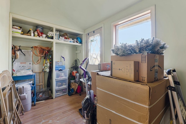 view of storage room