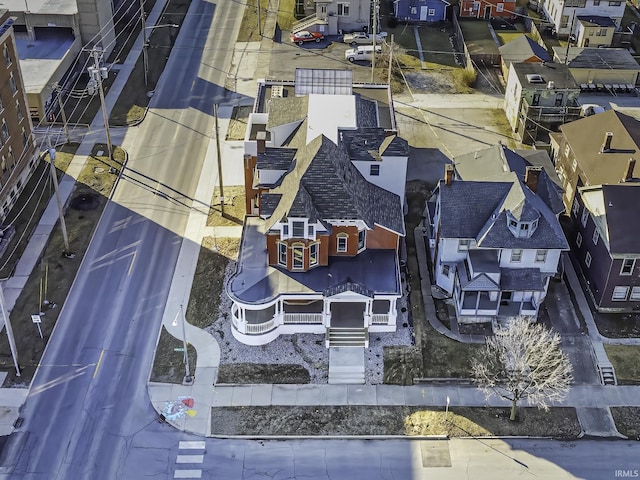 bird's eye view with a residential view