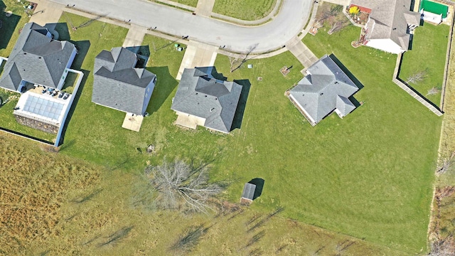 drone / aerial view featuring a residential view