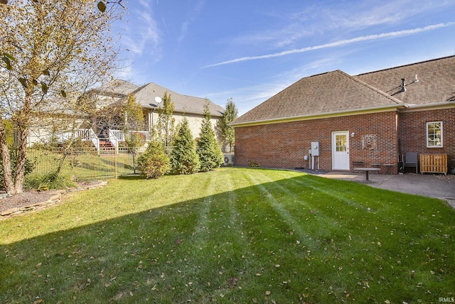 exterior space featuring a patio and fence