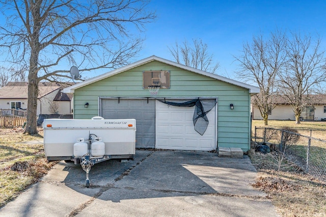 exterior space with fence