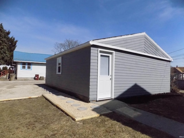 view of outbuilding