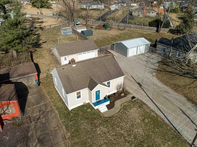 birds eye view of property