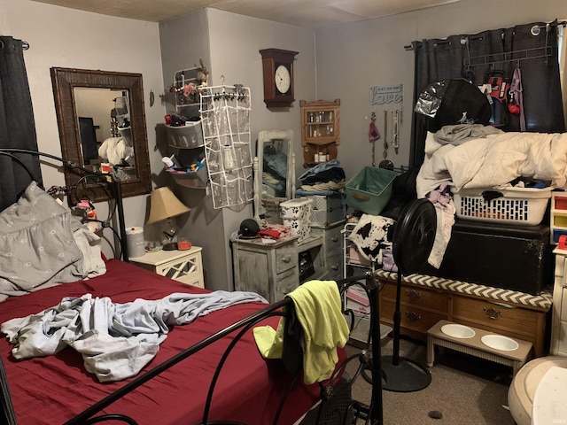 bedroom featuring carpet flooring