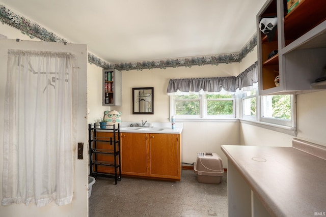 bathroom featuring vanity and tile patterned floors