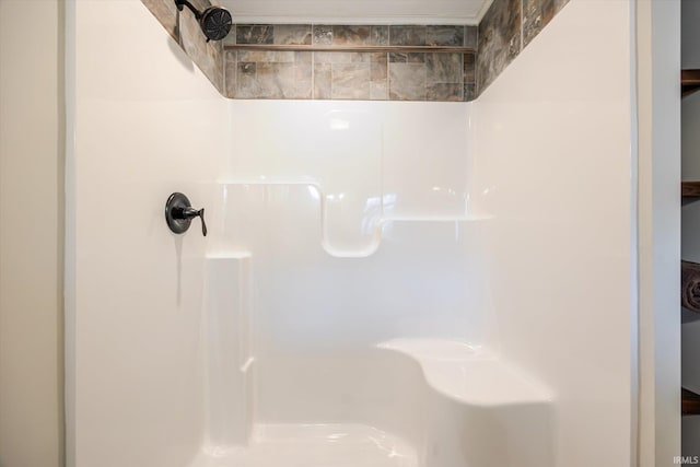 bathroom featuring walk in shower