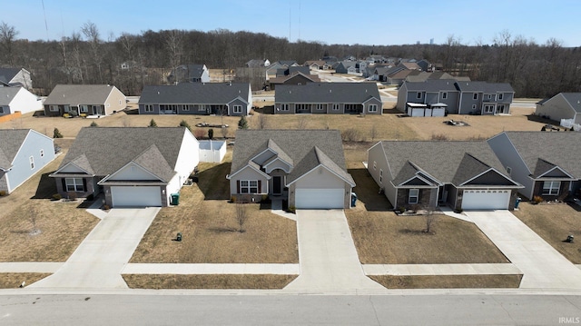 birds eye view of property featuring a residential view