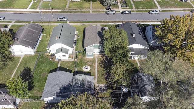 aerial view featuring a residential view