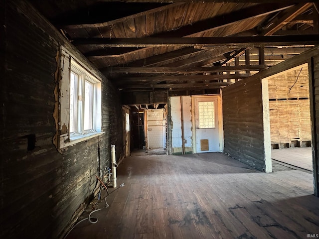 misc room with wood finished floors