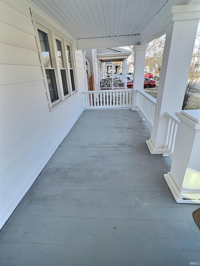 view of patio / terrace with a porch