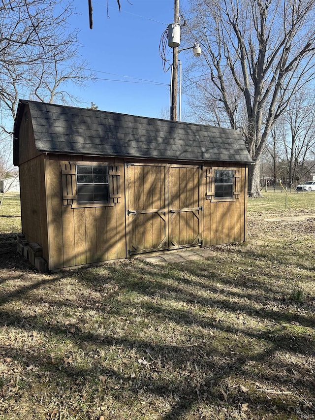 view of outbuilding with an outdoor structure