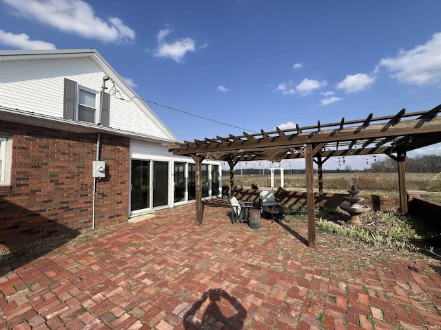 view of patio / terrace with a pergola