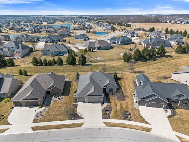 aerial view featuring a residential view