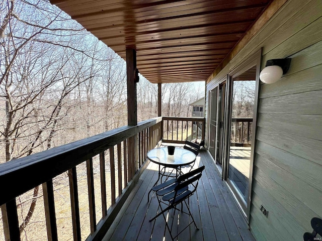 view of wooden terrace