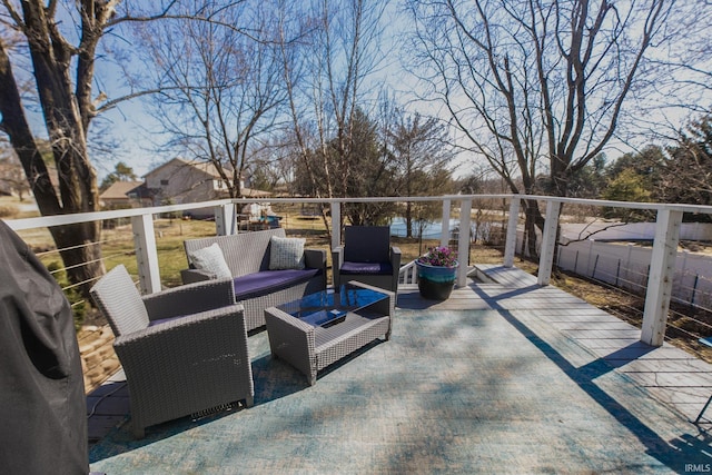 view of patio / terrace featuring outdoor lounge area