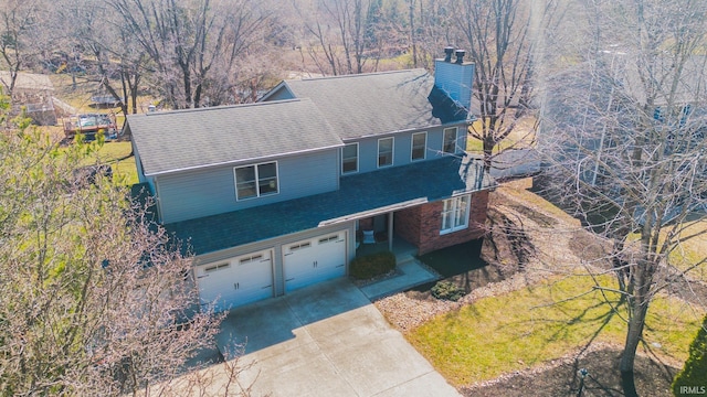 birds eye view of property