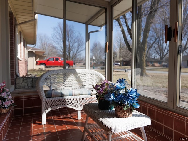 view of sunroom / solarium