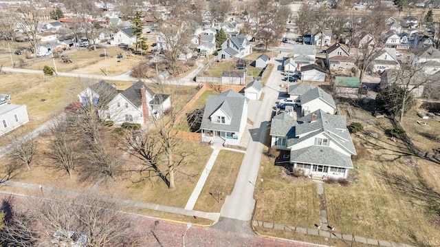 bird's eye view with a residential view