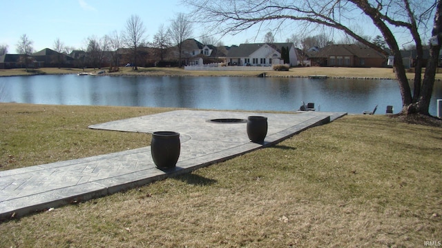 water view featuring a residential view