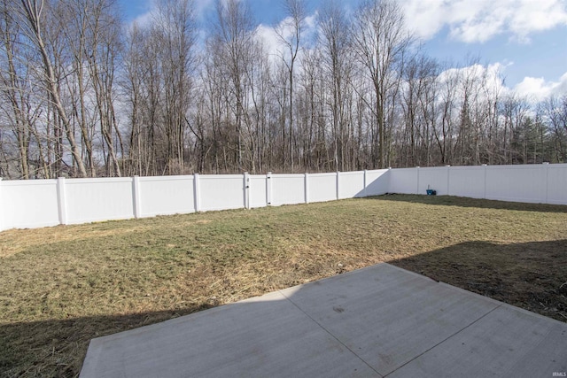 803 Knights Xing, Kendallville, IN 46755 - view of yard featuring a patio and a fenced backyard